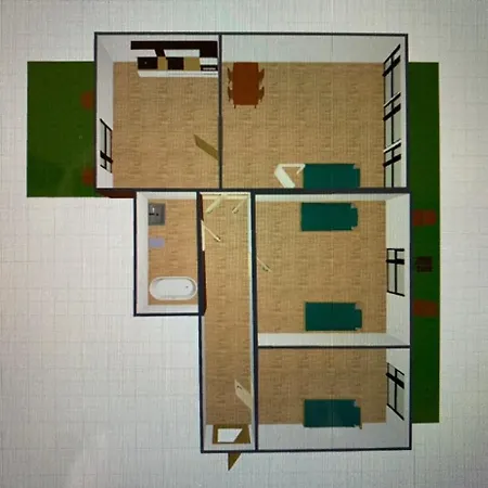 Apartment Lovely 3 For 4 P, Messe, U-bahn, Park *